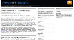 Desktop Screenshot of coconutheadsets.com